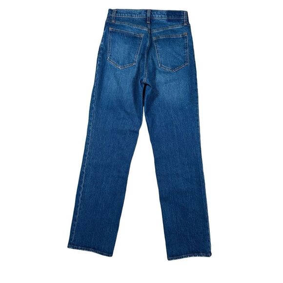 Abercrombie & Fitch The 90s Straight Ultra High Rise Denim Jeans Dark Wash 28/6 - Picture 2 of 12